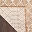 Pemberly Row Modern / Contemporary 4'x6' Fabric Beige Area Rug