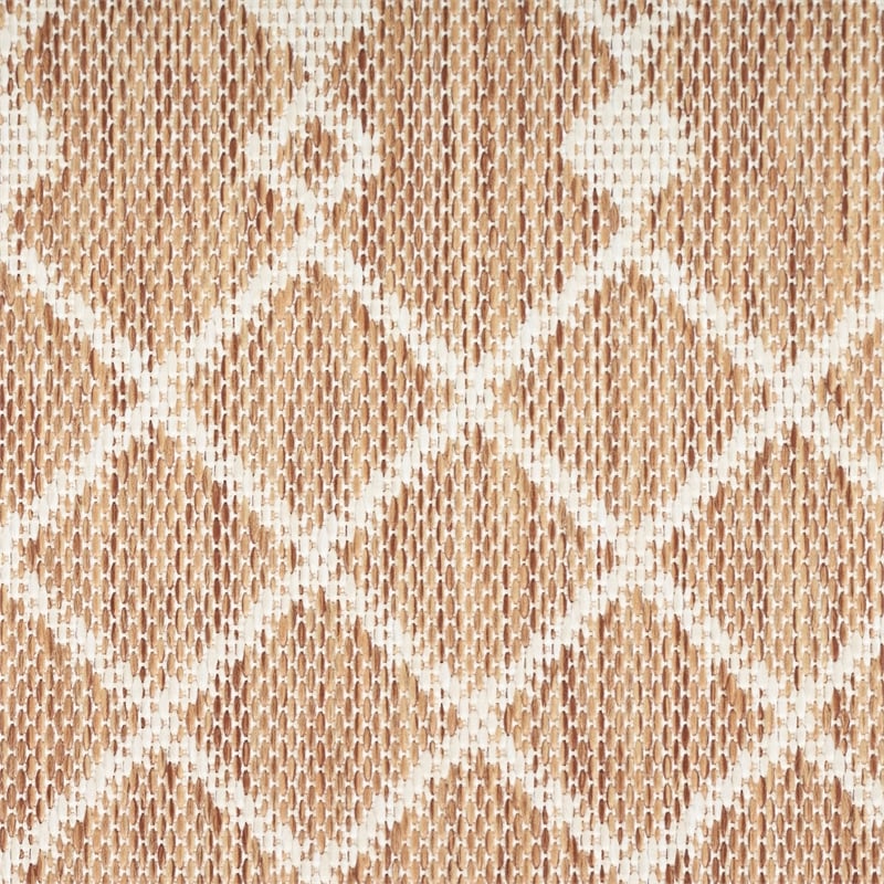 Pemberly Row Modern / Contemporary 4'x6' Fabric Beige Area Rug