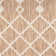Pemberly Row Modern / Contemporary 4'x6' Fabric Beige Area Rug