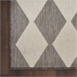 Pemberly Row Contemporary Home 5'x7' Fabric Charcoal Area Rug