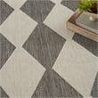 Pemberly Row Contemporary Home 5'x7' Fabric Charcoal Area Rug