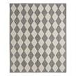 Pemberly Row Contemporary Home 5'x7' Fabric Charcoal Area Rug