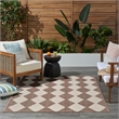 Pemberly Row Contemporary Home 4'x6' Fabric Natural Area Rug