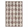 Pemberly Row Contemporary Home 4'x6' Fabric Natural Area Rug