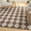 Pemberly Row Contemporary Home 8'x10' Fabric Natural Area Rug