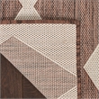 Pemberly Row Contemporary Home 9'x12' Fabric Natural Area Rug