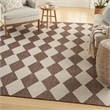 Pemberly Row Contemporary Home 9'x12' Fabric Natural Area Rug