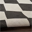 Pemberly Row Modern / Contemporary Home 8'x10' Fabric Black Area Rug