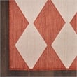 Pemberly Row Contemporary Home 5'x7' Fabric Terracotta Area Rug