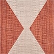 Pemberly Row Contemporary Home 5'x7' Fabric Terracotta Area Rug