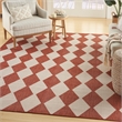 Pemberly Row Contemporary Home 9'x12' Fabric Terracotta Area Rug