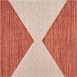 Pemberly Row Contemporary Home 9'x12' Fabric Terracotta Area Rug
