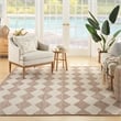 Pemberly Row Modern / Contemporary Home 8'x10' Fabric Beige Area Rug