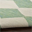 Pemberly Row Contemporary Home 7'x10' Fabric Blue Green Area Rug