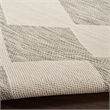 Pemberly Row Contemporary Home 4'x6' Fabric Light Grey Area Rug