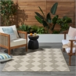 Pemberly Row Contemporary Home 4'x6' Fabric Light Grey Area Rug
