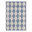 Pemberly Row Contemporary Home 4'x6' Fabric Navy Blue Area Rug