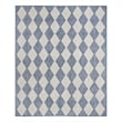 Pemberly Row Contemporary Home 5'x7' Fabric Navy Blue Area Rug