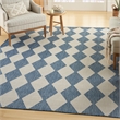 Pemberly Row Contemporary Home 9'x12' Fabric Navy Blue Area Rug