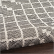 Pemberly Row Modern / Contemporary 5'x7' Fabric Charcoal Area Rug