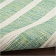 Pemberly Row Contemporary 5'x7' Fabric Blue Green Ivory Area Rug