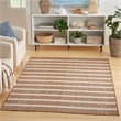 Pemberly Row Modern / Contemporary 5'x7' Fabric Jute Ivory Area Rug