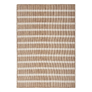 Pemberly Row Modern / Contemporary 5'x7' Fabric Jute Ivory Area Rug