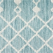 Pemberly Row Modern / Contemporary 6'x9' Fabric Aqua Area Rug