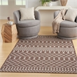 Pemberly Row Modern / Contemporary 5'x7' Fabric Natural Area Rug