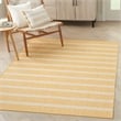 Pemberly Row Modern / Contemporary 5'x7' Fabric Yelow Ivory Area Rug