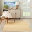 Pemberly Row Modern / Contemporary 5'x7' Fabric Yelow Ivory Area Rug
