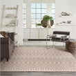 Pemberly Row Modern / Contemporary 9'x12' Fabric Beige Area Rug