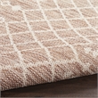 Pemberly Row Modern / Contemporary 9'x12' Fabric Beige Area Rug