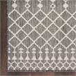 Pemberly Row Modern / Contemporary 9'x12' Fabric Charcoal Area Rug