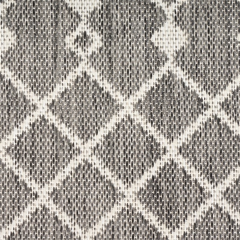 Pemberly Row Modern / Contemporary 9'x12' Fabric Charcoal Area Rug