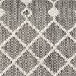 Pemberly Row Modern / Contemporary 9'x12' Fabric Charcoal Area Rug
