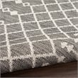 Pemberly Row Modern / Contemporary 9'x12' Fabric Charcoal Area Rug