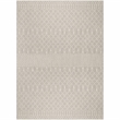 Pemberly Row Modern / Contemporary 8'x10' Fabric Light Gray Area Rug
