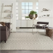Pemberly Row Modern / Contemporary 8'x10' Fabric Light Gray Area Rug
