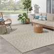 Pemberly Row Modern / Contemporary 8'x10' Fabric Light Gray Area Rug