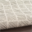 Pemberly Row Modern / Contemporary 8'x10' Fabric Light Gray Area Rug