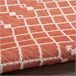 Pemberly Row Modern / Contemporary 6'x9' Fabric Terracotta Area Rug
