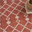 Pemberly Row Modern / Contemporary 9'x12' Fabric Terracotta Area Rug