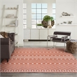 Pemberly Row Modern / Contemporary 9'x12' Fabric Terracotta Area Rug