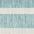 Pemberly Row Modern / Contemporary 9'x12' Fabric Aqua Ivory Area Rug