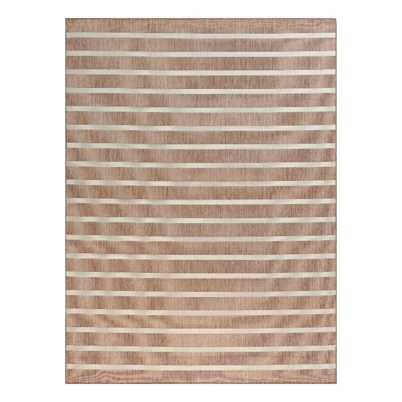 Pemberly Row Modern / Contemporary 9'x12' Fabric Jute Ivory Area Rug