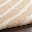 Pemberly Row Contemporary 9'x12' Fabric Beige Ivory Area Rug