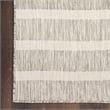 Pemberly Row Modern / Contemporary 9'x12' Fabric Grey Ivory Area Rug