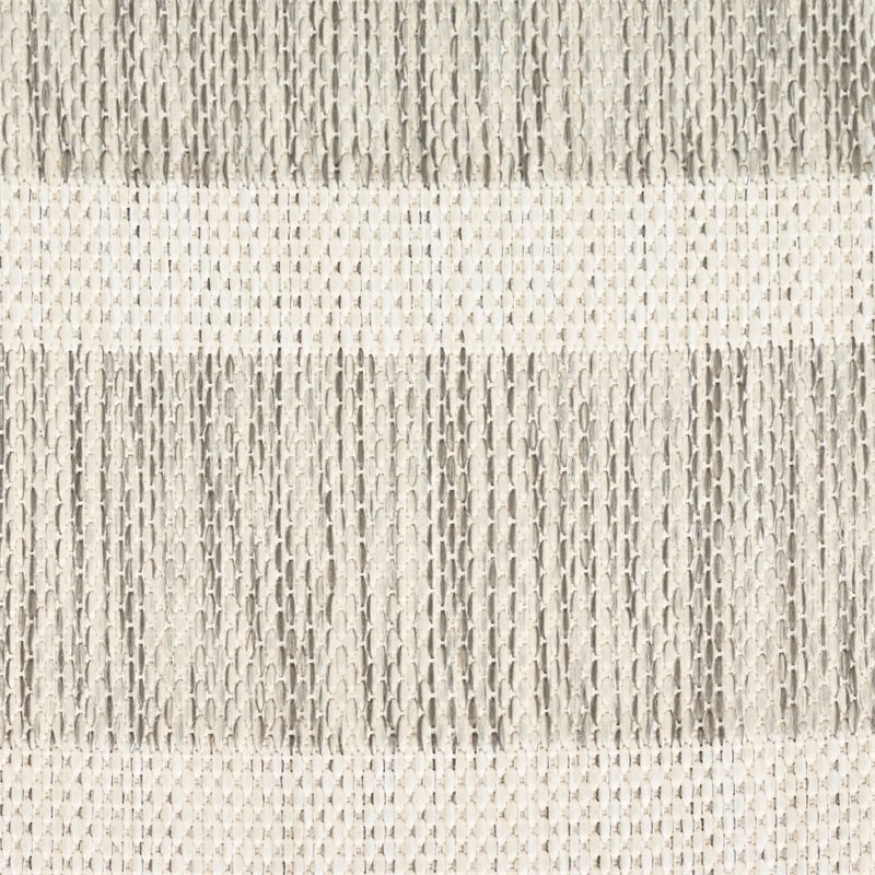 Pemberly Row Modern / Contemporary 9'x12' Fabric Grey Ivory Area Rug