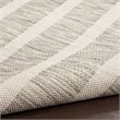 Pemberly Row Modern / Contemporary 9'x12' Fabric Grey Ivory Area Rug